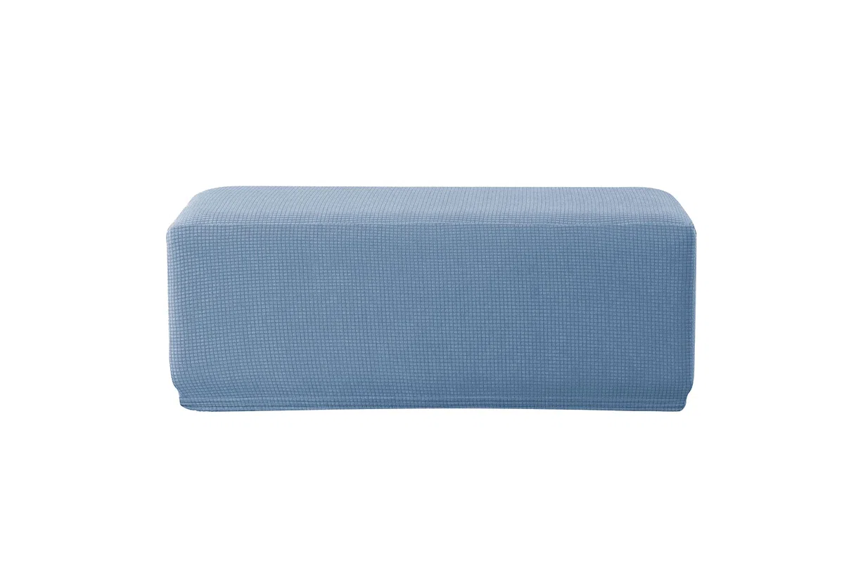 EBETA Elástico Funda para Taburete Cubierta de Taburete, Fundas de Taburete Jacquard, Funda Otomana Rectangular, Cubierta para otomana