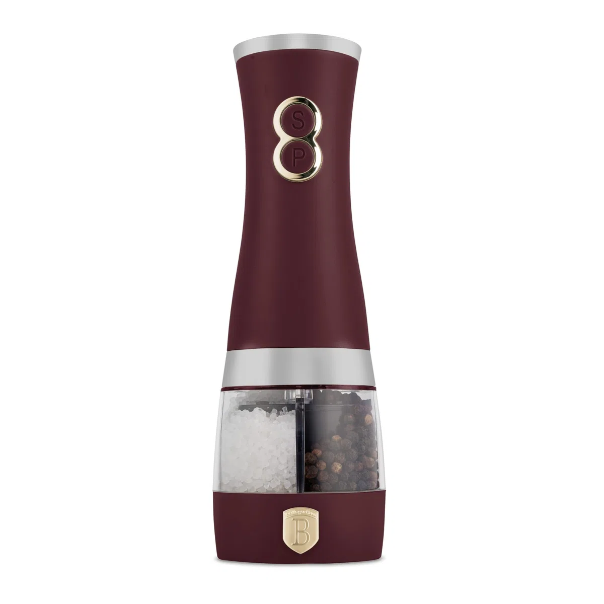 Berlinger House 2 en 1 molinillo eléctrico de pimienta y sal/crema mate/con molinillo de cerámica/baterías: 6 piezas AA (no incluidas) Colección Leonardo