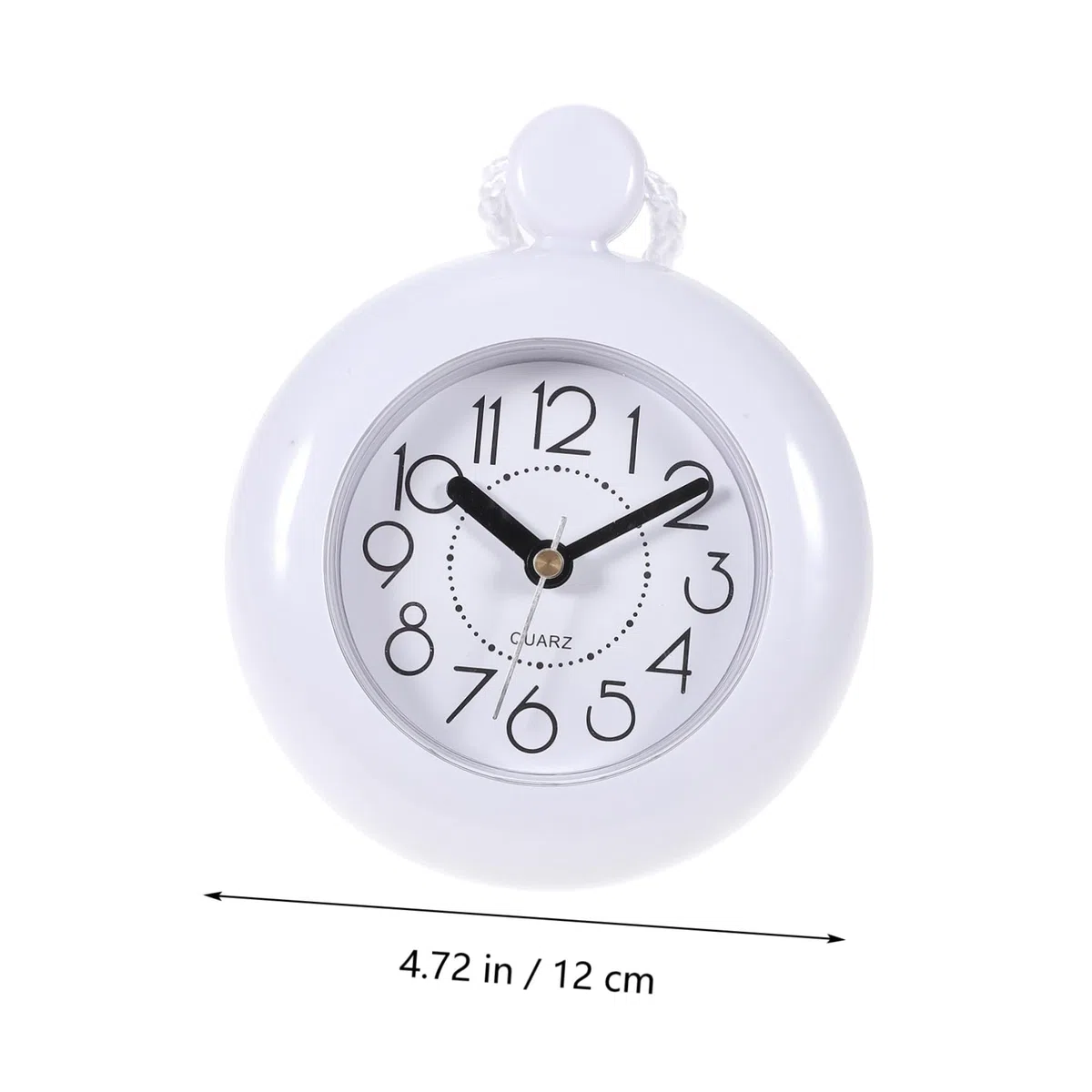 Garneck Reloj De Pared para Baño Impermeable con Diseño Colgante Ligero Ideal para Decoración En Ducha Sauna Y Piscina Funciona con Pilas