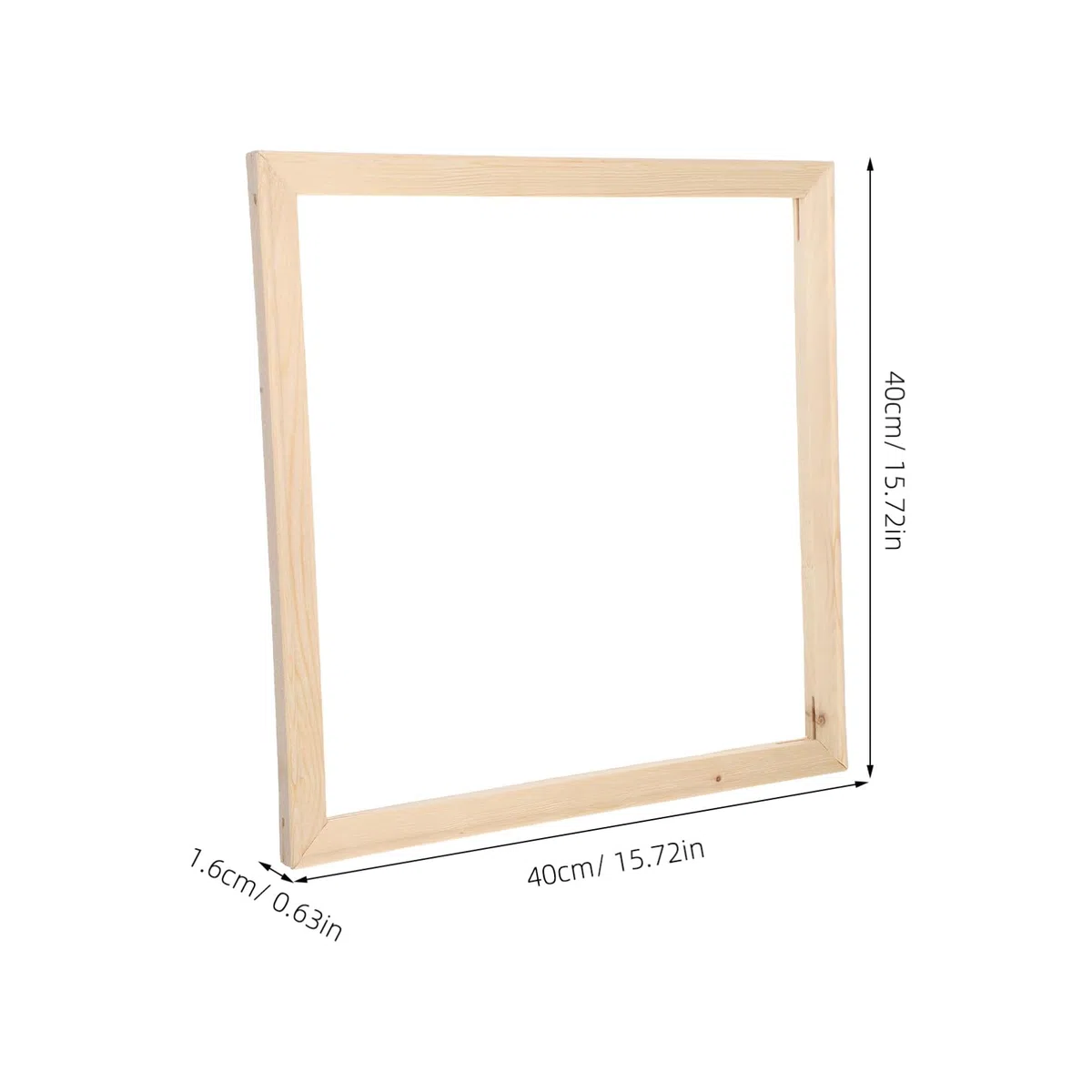 LIFKOME Marco De Madera Para Lienzo 15.74X15.74 Pulgadas Bastidor Extraíble Diy Con Clavos Para Pintura Al Óleo Pósteres Y Arte Digital Bordes Lisos Para Hogar Y Exposiciones