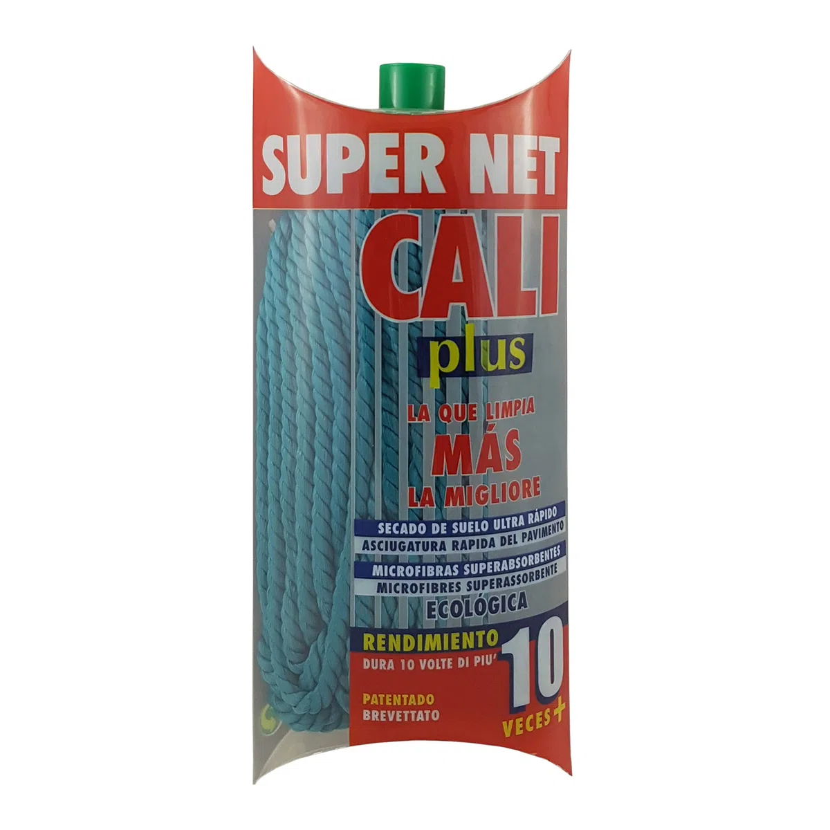Fregona de Microfibras Color (Verde, 2 Unidades)