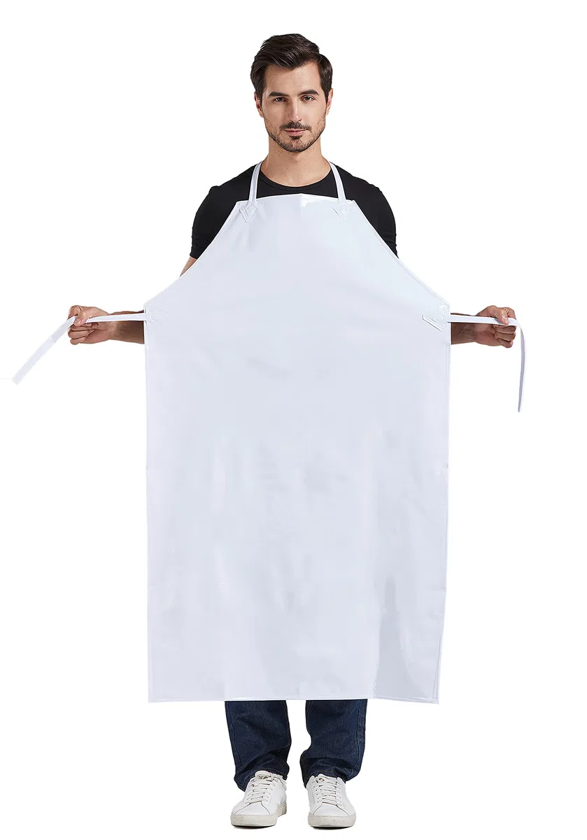 Nanxson Delantal impermeable, ajustable, duradero, resistente, delantal de trabajo, lavado, carnicero, industria CF3114