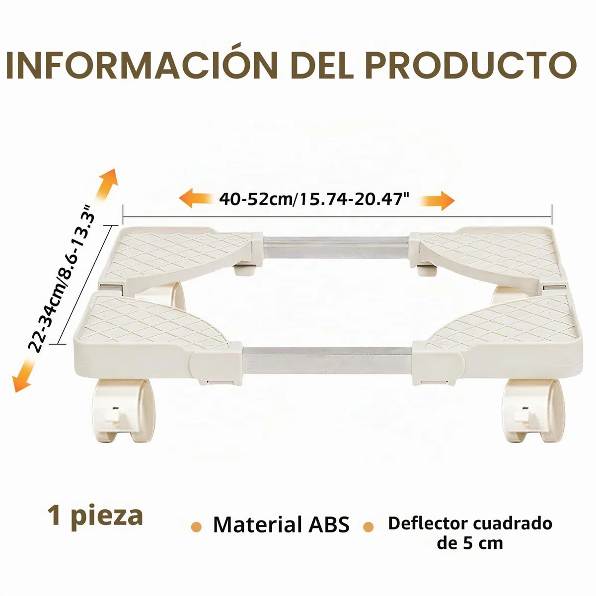 SPORWAY Soporte para CPU para PC, Tamaño Ajustable Soporte Soporte para CPU, Soporte para PC Móvil con Ruedas Giratorias con Bloqueo, Carro de CPU Debajo del Escritorio (Blanco)
