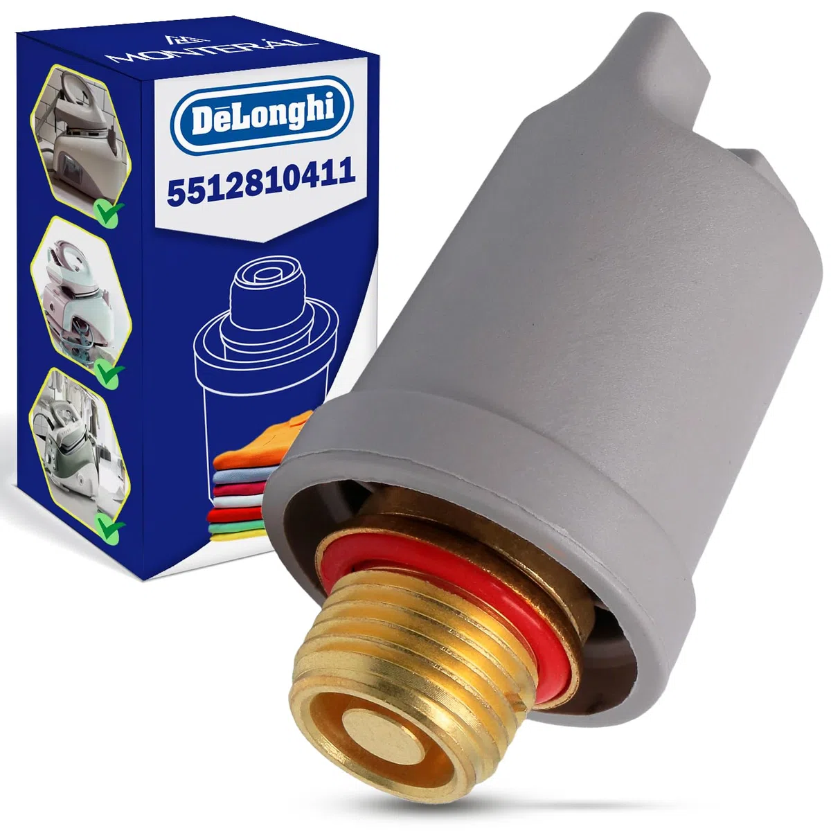 Valvula para Centro de Planchado con Código Original 5512810411 para DeLonghi Stirella - Garantía de 10 Años - MONTERAL