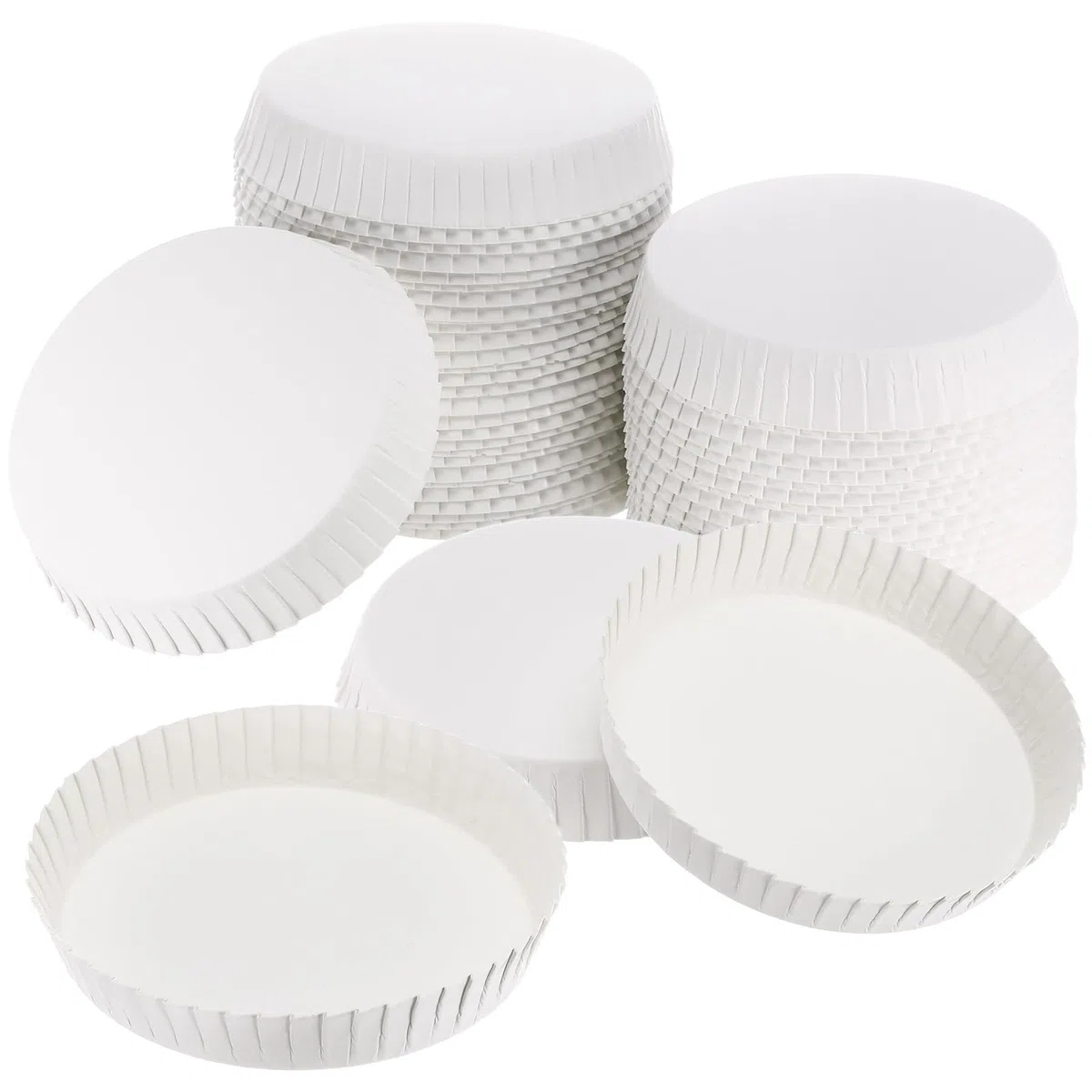 Ciieeo 100 Piezas Tapas Desechables para Vasos de Papel Protectoras para Copas de Vino Cubiertas para Bebidas Uso Hotel Restaurante Cafetería