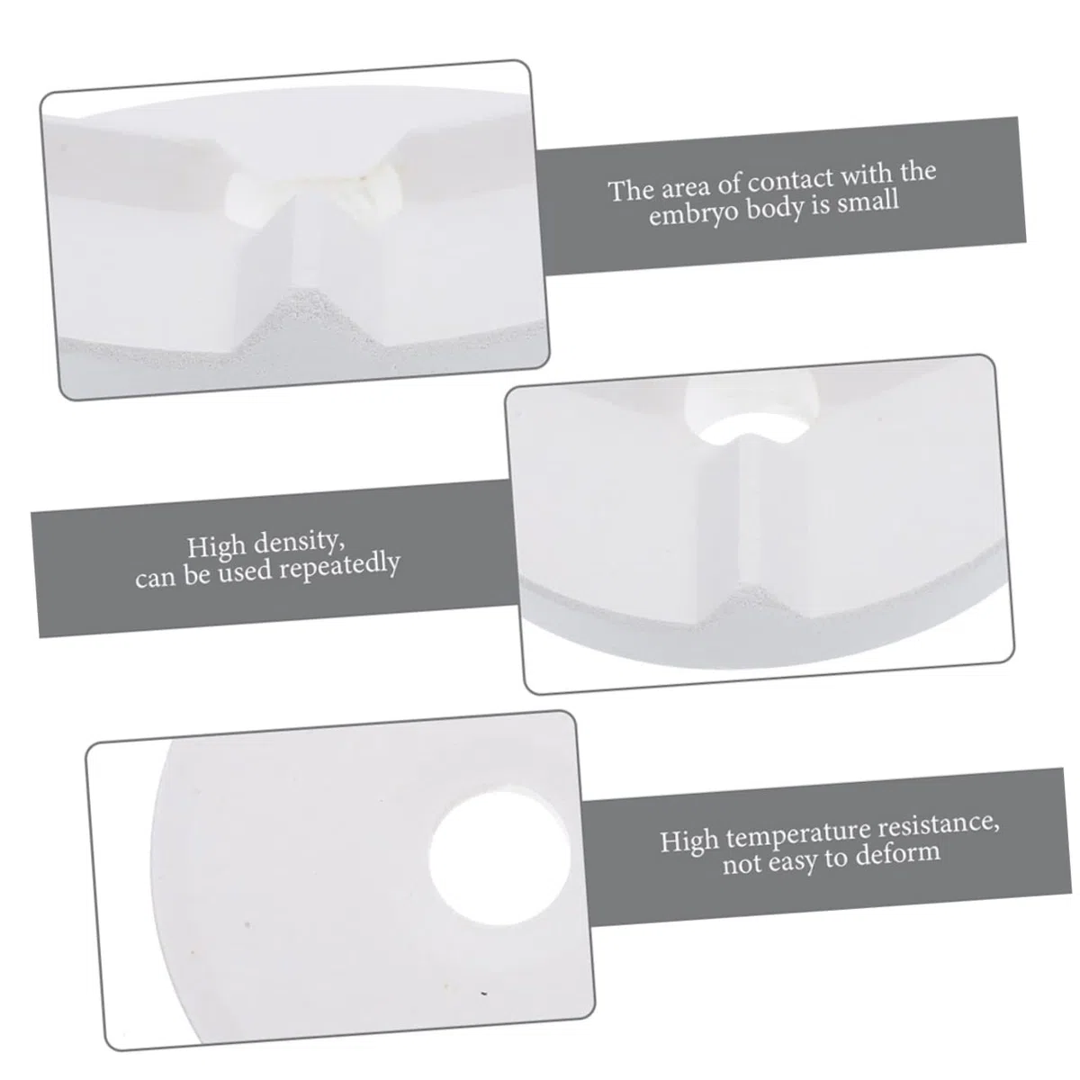 NUOBESTY 2piezas Almohadilla Anti-vidriado De Cerámica Soporte Refractario Para Horno Herramienta De Bricolaje Para Escultura De Reutilizable Para Cocción De Cerámica Horno