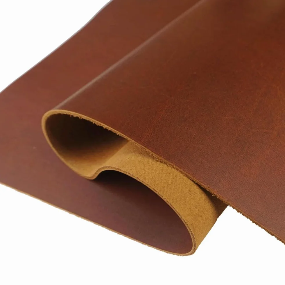 Piel de vaca curtida de grano completo de 2,0 mm de grosor, material de primera capa de cuero genuino para manualidades, costura, herramientas