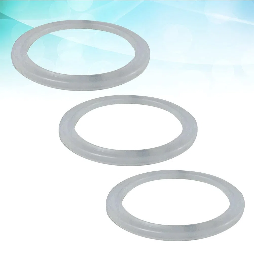 Kichouse 3 Piezas Anillo De Sellado De Silicona Para Tapa De Copa Aislante De Acero Inoxidable Repuesto PráCtico Y Seguro Con Buen Sellado FáCil De Limpiar 5.5Cm