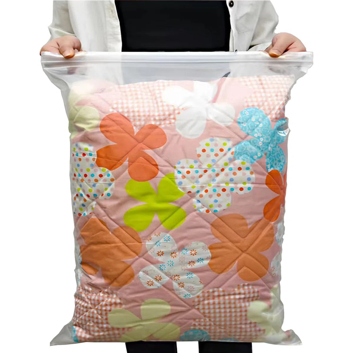 20 bolsas transparentes reutilizables de 50 x 60 cm para ropa, bolsas grandes con cierre, bolsas de almacenamiento de viaje, bolsas de sellado de agarre, adecuadas para viajes, escuela, mudanzas