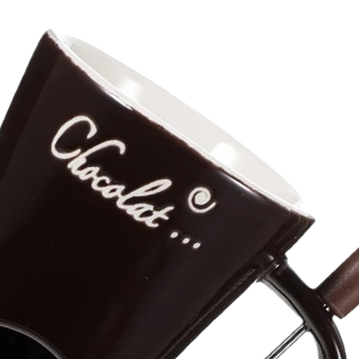 Taza para Fondue de 130 ml, para Calentar Dulces, para Aniversario, Cocina, Compromiso, MarrÓn