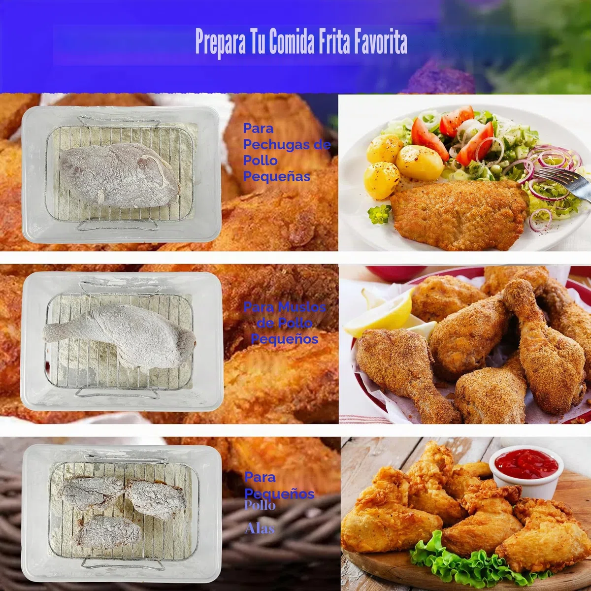 Cuenco para rebozar, cuenco para empanar con tapa, coctelera de harina para condimentar pollo frito, pescado, camarones, simplemente gira | Cuenco para empanar con tapa, coctelera de harina, pollo frito, pescado, camarones, condimento, fácil de limpiar (a