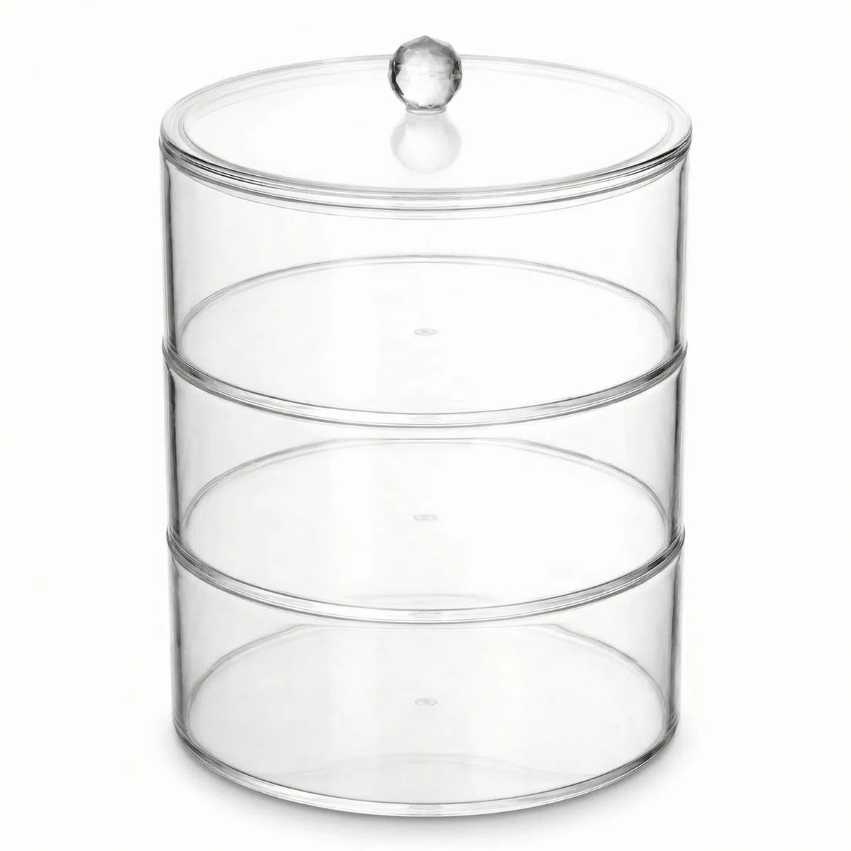 QWORK® Organizador de cinturón de 3 capas, almacenamiento de cinturón, soporte de cinturón acrílico apilable para cinturones, relojes, pulseras