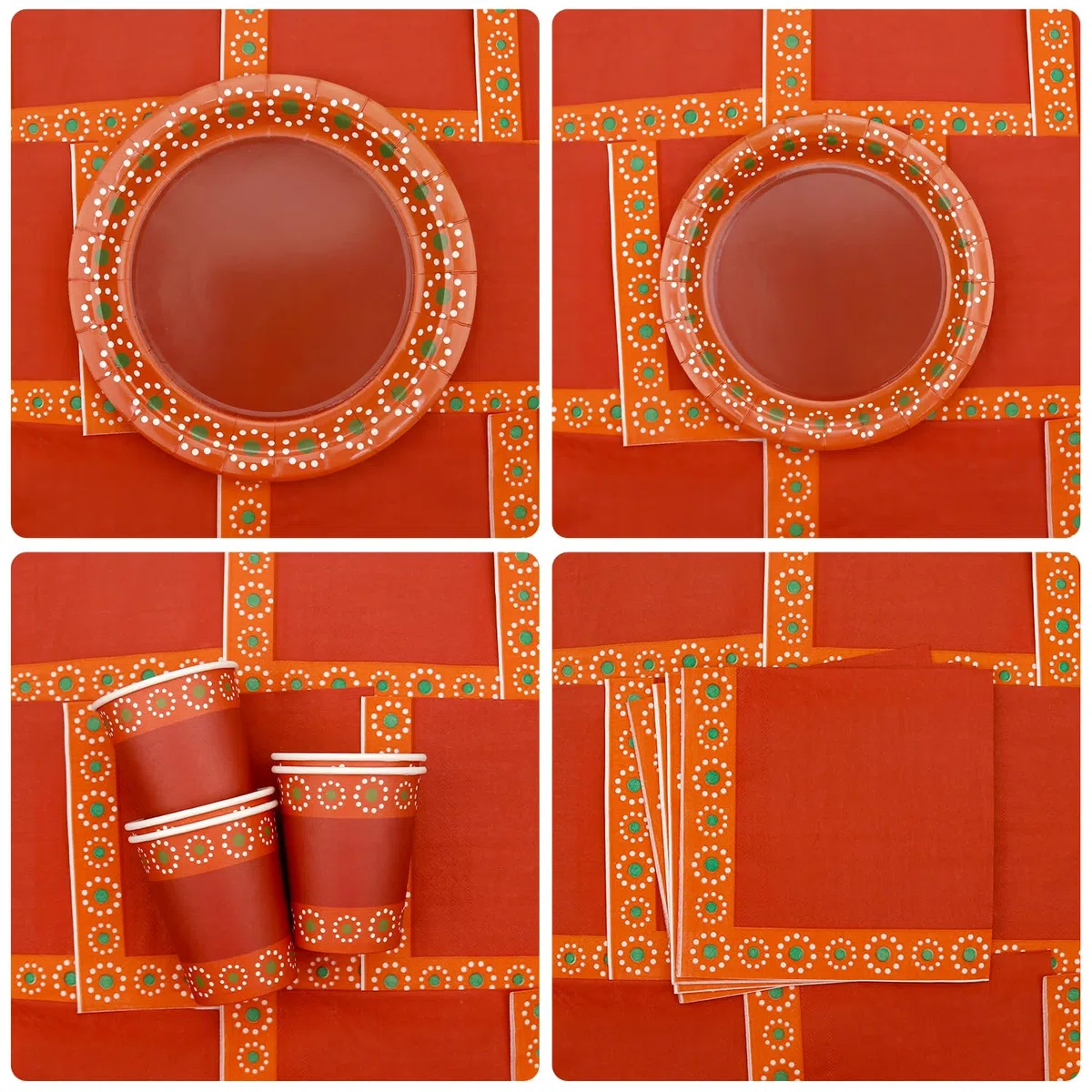 De Barro Mexicanos Decoración de Fiesta – Cielito Lindo – Artículos decorativos para fiestas – Incluye platos, vasos, servilletas, manteles, 20 personas