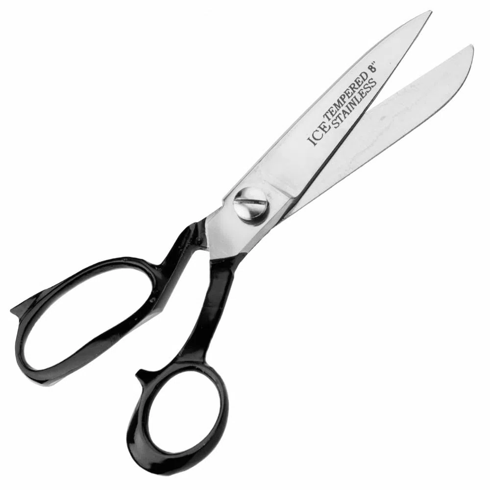Tijera para tela - Tijera de costura - Longitud: 20,3 cm / 8 pulgada - cromada
