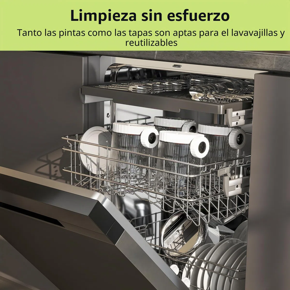GoMaihe Recipientes compatibles con Ninja Swirl: Creami, paquete de 2 pintas y tapas para Ninja NC700 y NC701, accesorio para hacer helado y servir suave, sin BPA, apto para lavavajillas