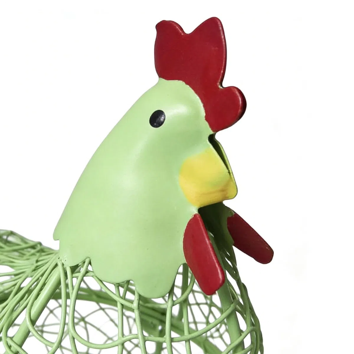 Cesta para Huevos,Decoración Rústica de Cocina en Metal | Almacenamiento con Forma de Gallina Recolector de Huevos | para Jardín, Patio Trasero, Pascua, Encimera y Mesa, Estilo Granja