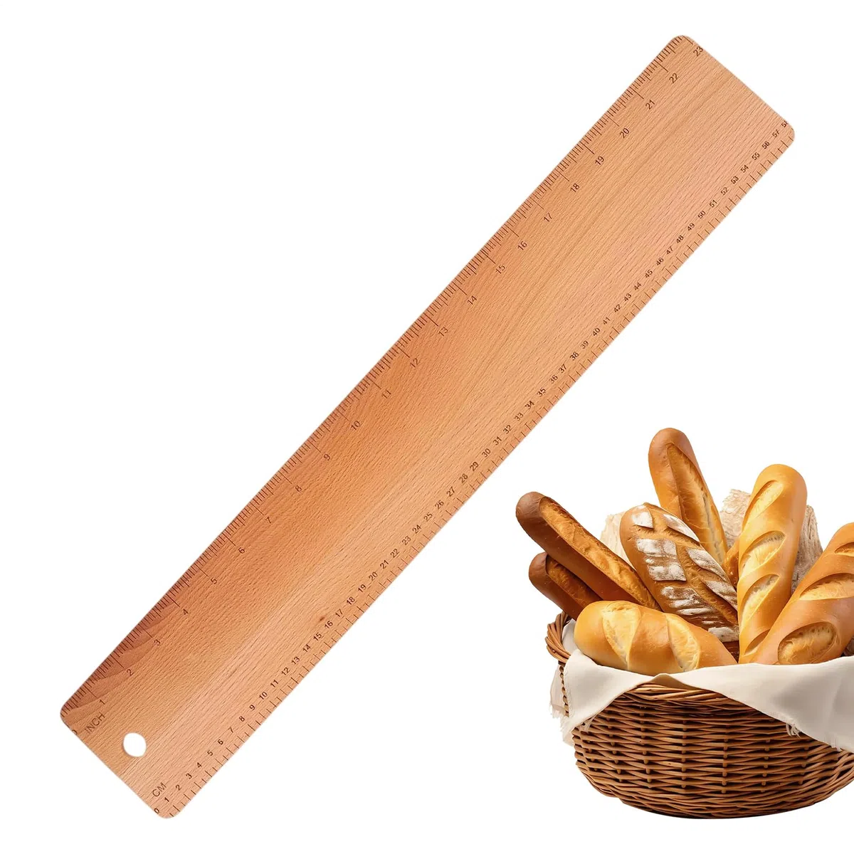 Tabla para Transferencia Pan | 58 cm Utensilios de Madera para Hornear | Tabla Para Voltear Pan De Alimenticio - Para Barras Francesas Caseras Cocina Hogar Restaurante Panadería Y