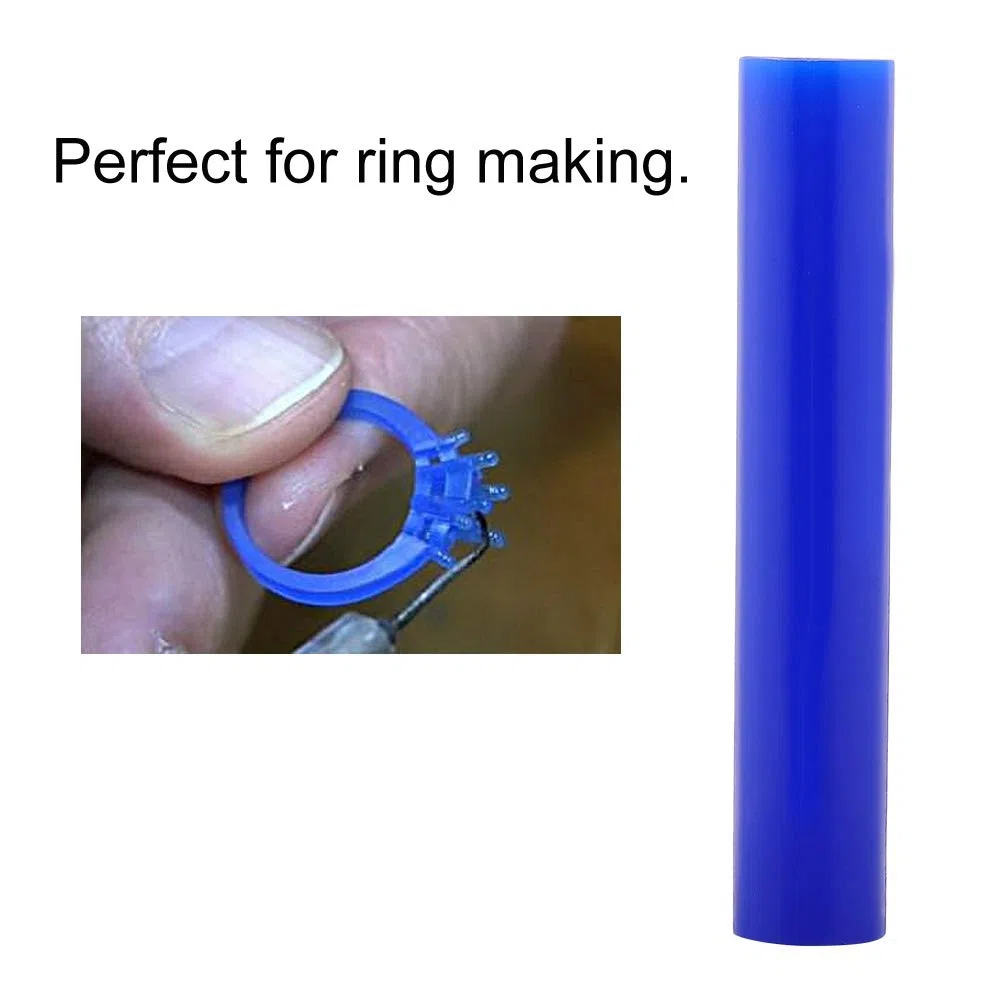 Talla del tubo del anillo de cera para hacer los anillos Molde de joyería de inyección de tubos de escultura tallada, Talla de fundición de cera para DIY Fabricación de anillos artesanales(T250)