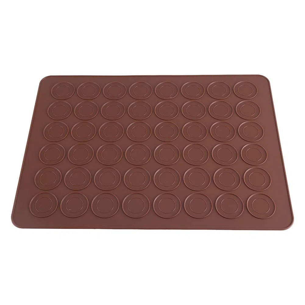 Wakects Molde de Silicona para Macarons, 48 Cavidades Individuales, 39 x 28,5 cm