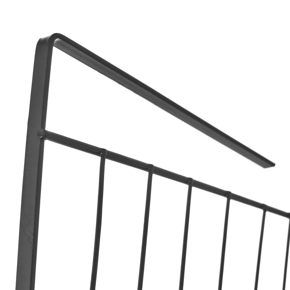 Cesta Colgante de Estante de Metal Negra para Cocina Factory de 40x25x15 cm (Negra)