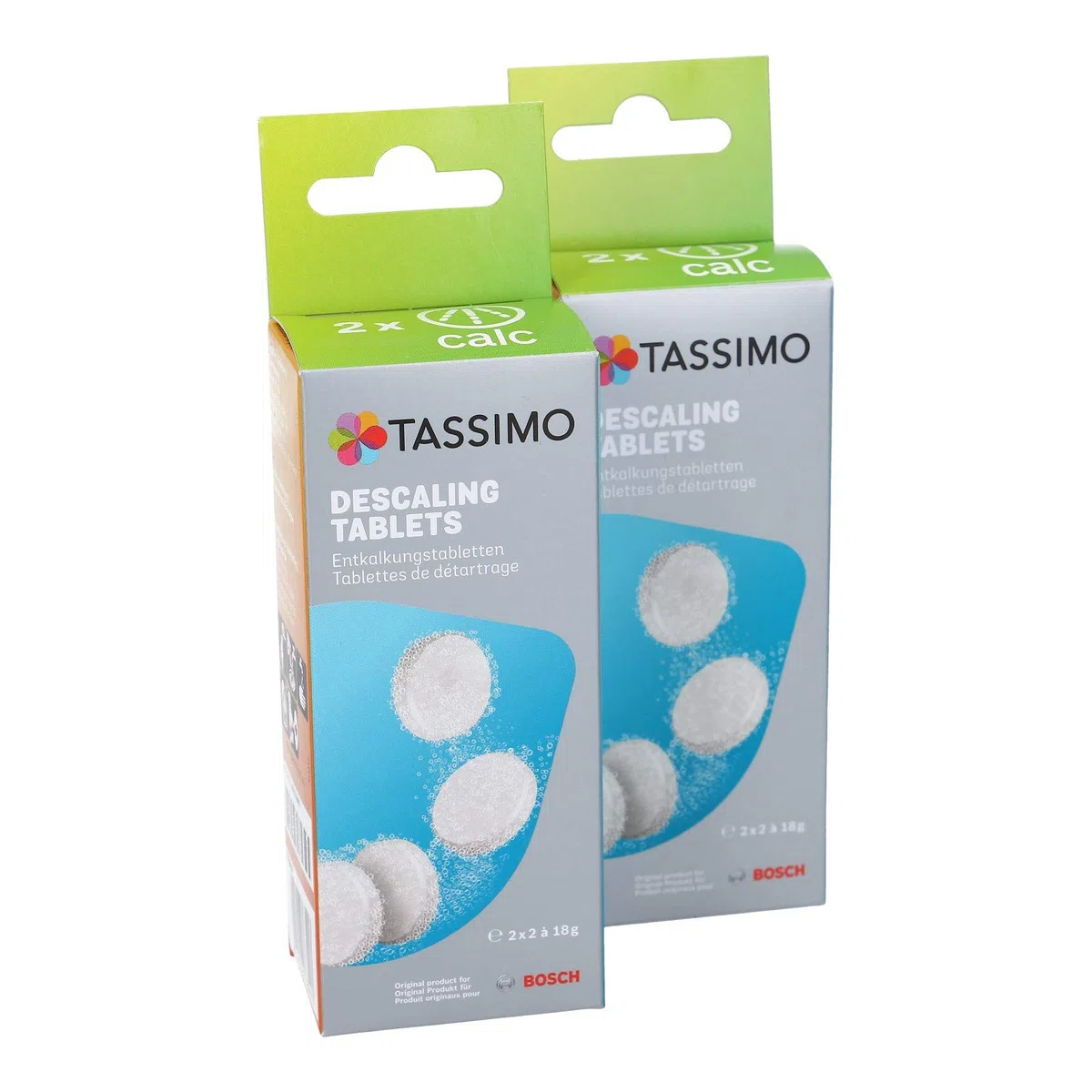 Bosch Pastillas descalcificadoras para cafetera Tassimo, 2 unidades