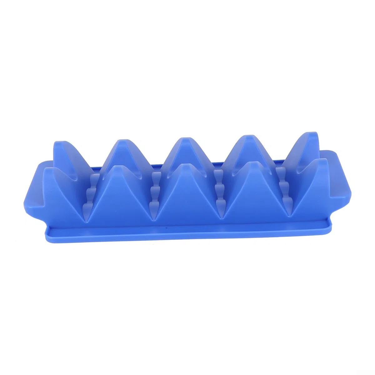 Soporte de silicona para tacos para calentar en posición vertical, resistente al calor, bandeja de 4 tacos y 3 tacos, apto para lavavajillas, agarre antideslizante, azul/naranja/rojo/verde