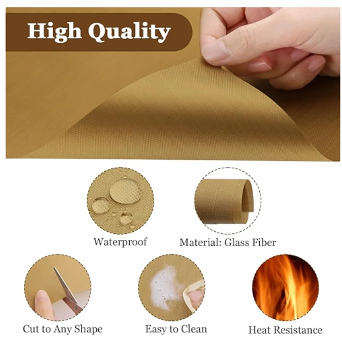 Teflón de Lámina, Papel Teflón para Sublimar, 40 x 50 cm Hoja de PTFE, Láminas de Transferencia Reutilizable, para Sublimacion, Planchar, Impresión de Camisetas (3Pcs)
