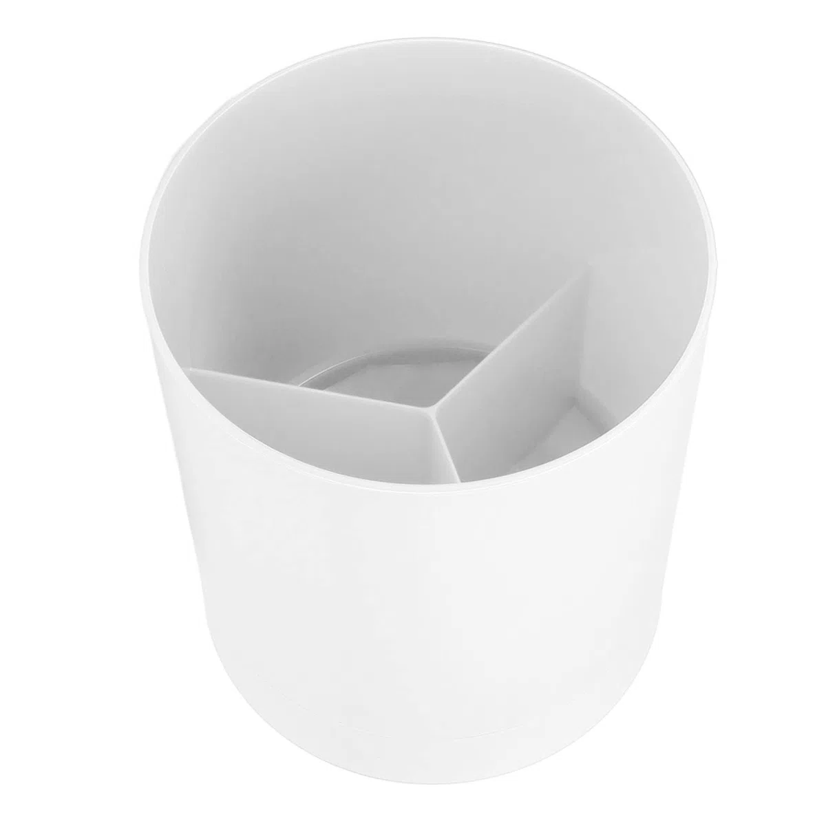 HERCHR Soporte para utensilios de cocina para encimera, soporte para utensilios de cocina, soporte para espátula, cesta para palillos, vajilla, contenedor de almacenamiento para cocina casera(Blanco)