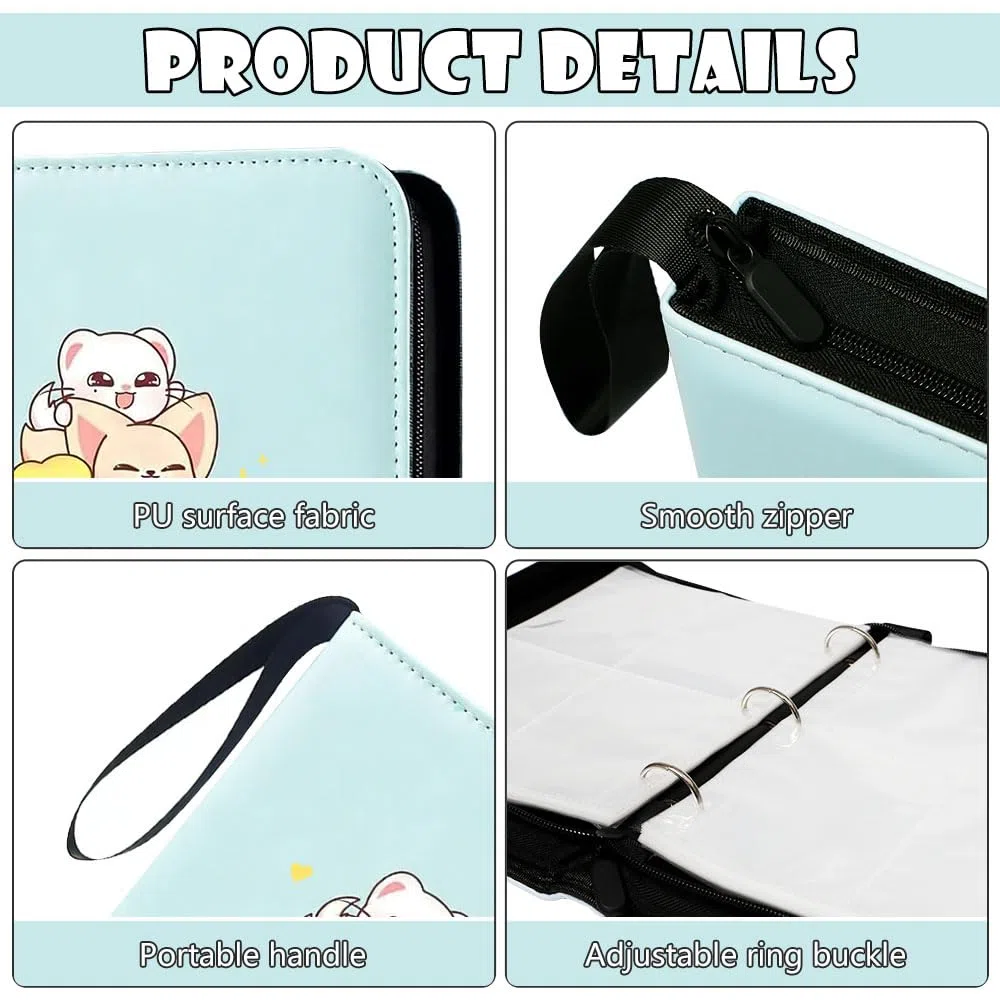 Stay Kids Photocard Binder Skzoo de 400 Bolsillos y Llaveros de Straykids Photocards Album Skz Holder Porta Photocards Kpop Holder Stay kids, Merch Kpop Regalos para STAY