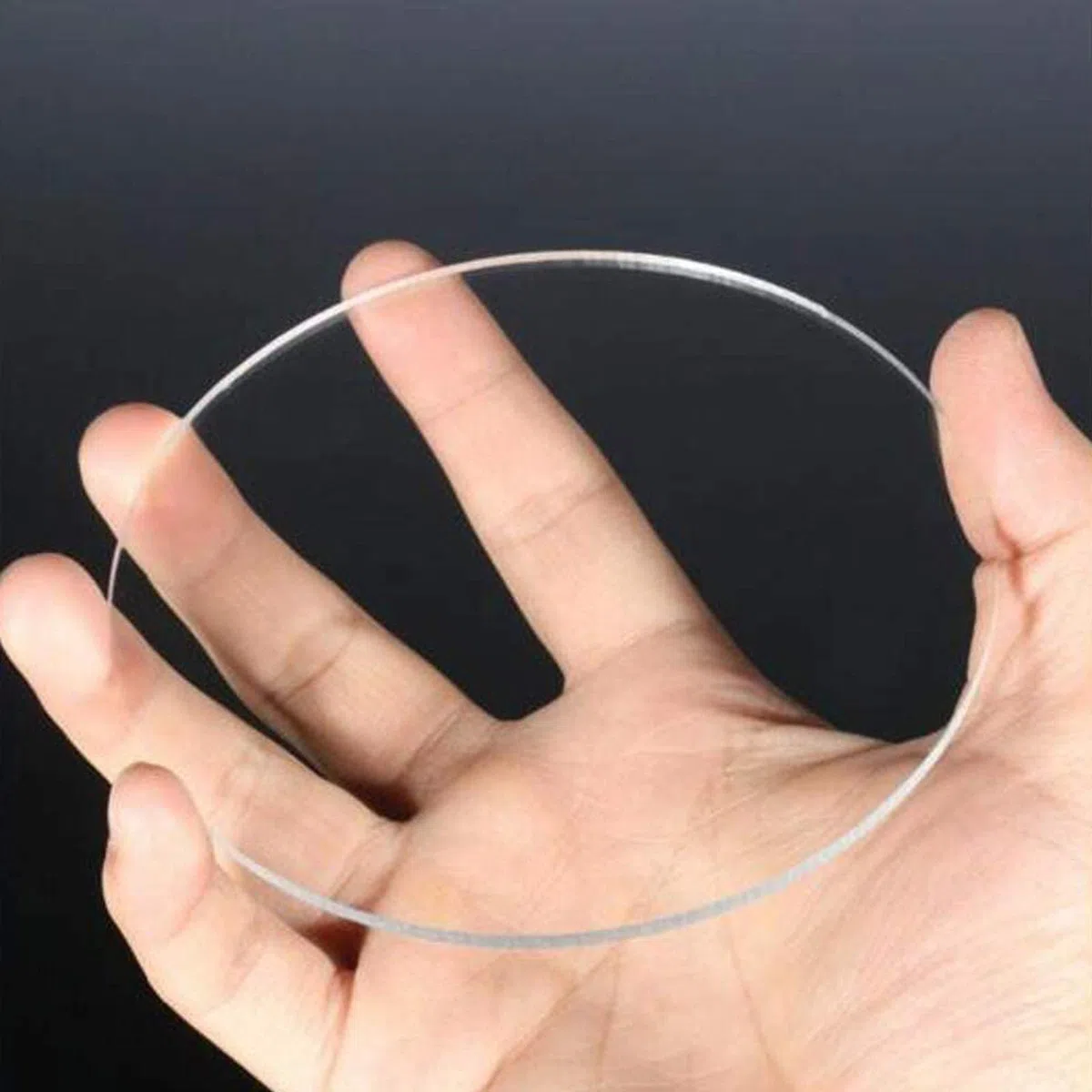 IBOWZ Hojas de acrílico Transparente 10 Piezas de Disco acrílico Redondo, Espesor 4 mm, Panel acrílico Redondo, diámetro 30-60 mm, Hojas de acrílico Circulares, Letrero, diámetro 60 mm
