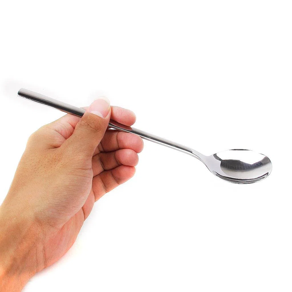 Juego de 2 palillos planos de acero inoxidable coreanos