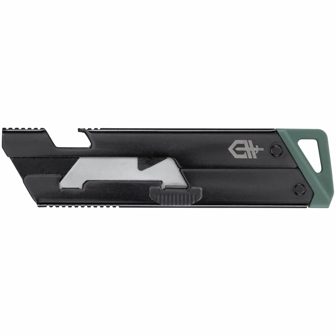 Gerber Navaja con clip de bolsillo, E.A.B. Slim, hoja trapezoidal estándar intercambiable, bloqueo deslizante, longitud de la hoja: 3,7cm, acero inoxidable (7Cr17MoV), 1075425
