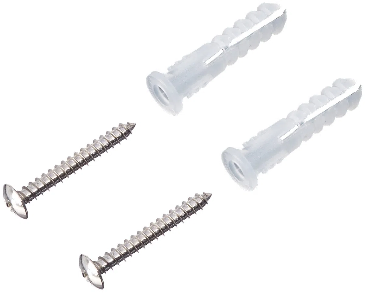 Amazon Basics Rectángulo Perchero de Montaje en Pared, Blanco, 1 Unidad