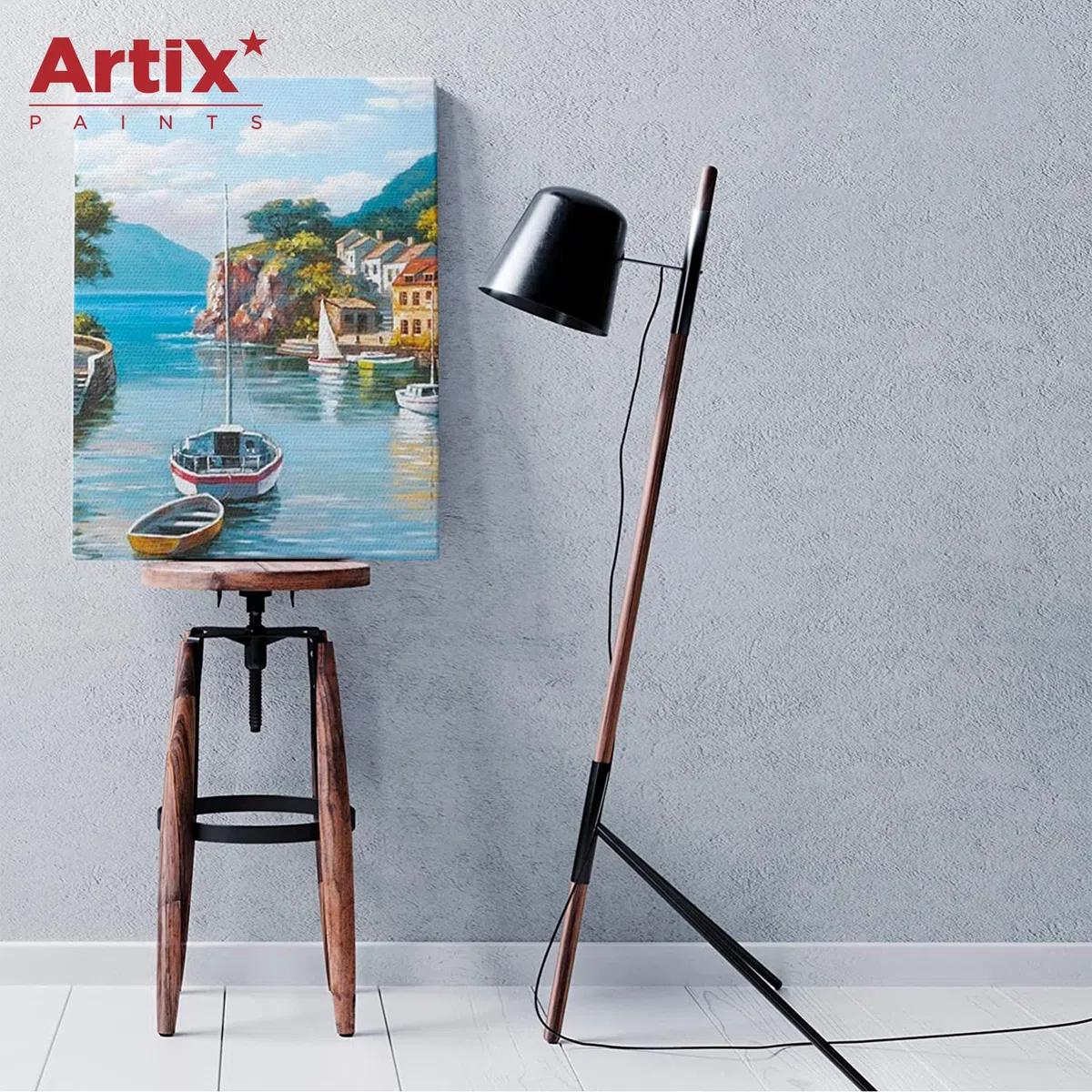 ARTIX - Set de 6 Lienzos para Pintar 30x40x1.5 cm, Paneles Imprimados, 100% Algodón, Lienzos Preestirados para Pintura Acrílica, Con Bastidor de madera, para Artistas Profesionales o Principiantes