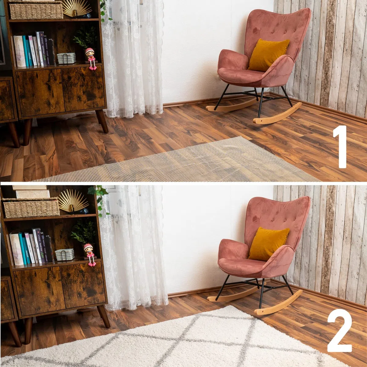 Antideslizante y protección para alfombras, tapete antideslizante para alfombras - Base antideslizante de 150 x 210 cm, corte con tijeras