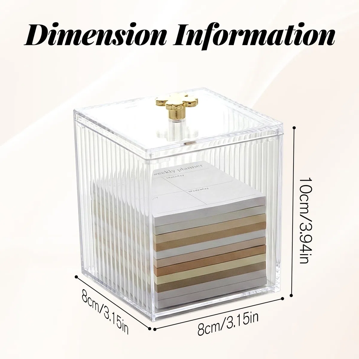 3 Piezas Soportes Cuadrados Blancos para Bastoncillos de Algodón, 10 * 8cm Organizador de Cosméticos para Bastoncillos de Algodón, Almohadillas