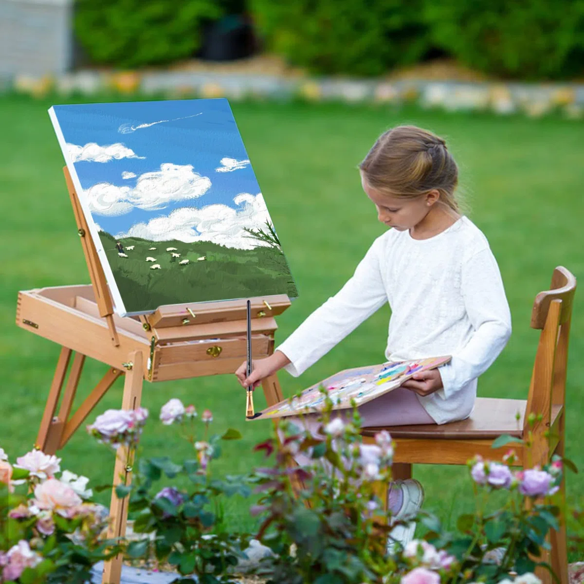 Lienzos para Pintar,10 Lienzos Preestirados,PLienzos Enmarcados 100% Algodón,Aptos para Pintura Acrílica y al Óleo - Lienzo Blanco para Bocetos y Dibujos