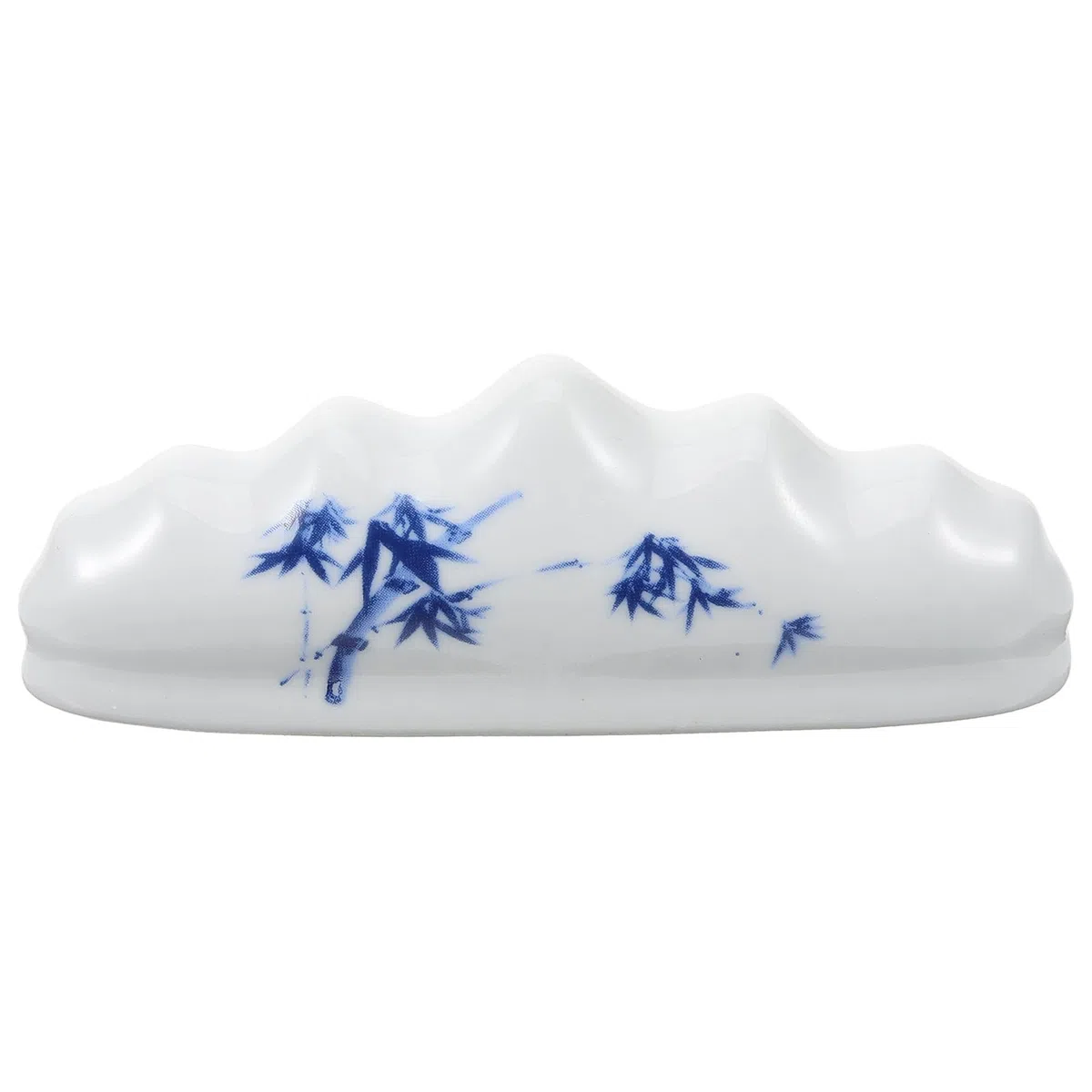 ORFOFE Soporte para Pinceles de Cerámica Decorativo, Reposapinceles para Caligrafía y Pintura, Base Estable, Accesorio Tradicional para Escritorio de Oficina y Hogar, Porta Pinceles
