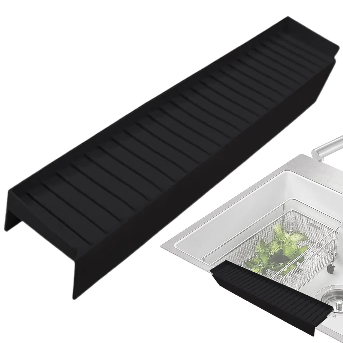 Protector de Bordes de Silicona para Fregadero de Cocina, protección antigolpes para lavabos de baño, Accesorios de Cocina para Cuarzo, Granito, Salpicaduras de baño