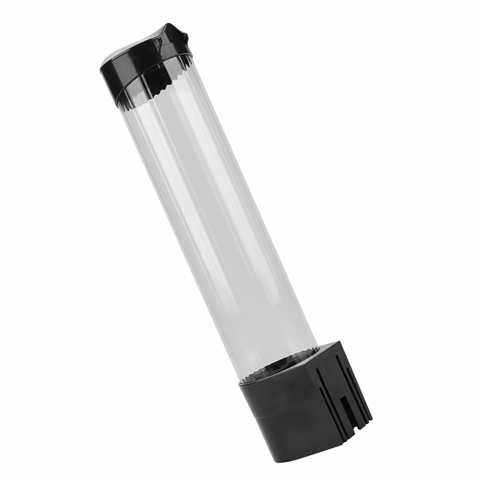 YUYTE de Vasos Cono Dispensador de Vasos de Plástico de 60 a 80 Tazas con Botón y Tapa de un Toque, Fácil Instalación para Uso Doméstico y de Oficina (Black)
