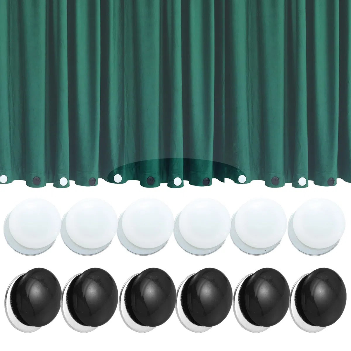 12 Pares Pesos De Cortina Magnéticos, Pesos Para Cortina De Ducha, Pesos Magnéticos De Alta Resistencia, Ducha Cortina De Ducha Magnética Para Manteles Cortinas, Accesorios Cortinas Desmontable