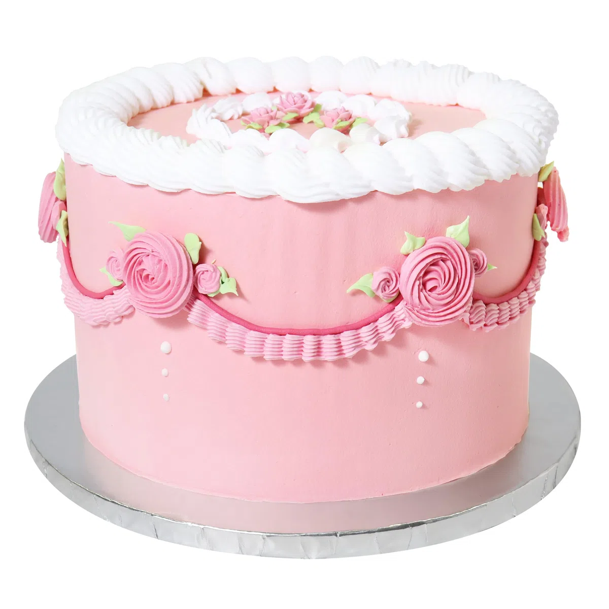 PME Set de 10 Cake Boards redondos para Tartas con bordes envueltos, Plata (12" / 30cm)