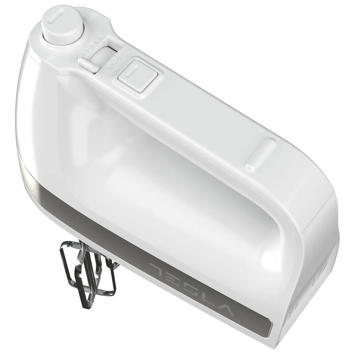 Tesla Batidora de Mano MX500WX, 500W, 5 Velocidades, Función Turbo, 2 Varillas + 2 Ganchos, Blanco