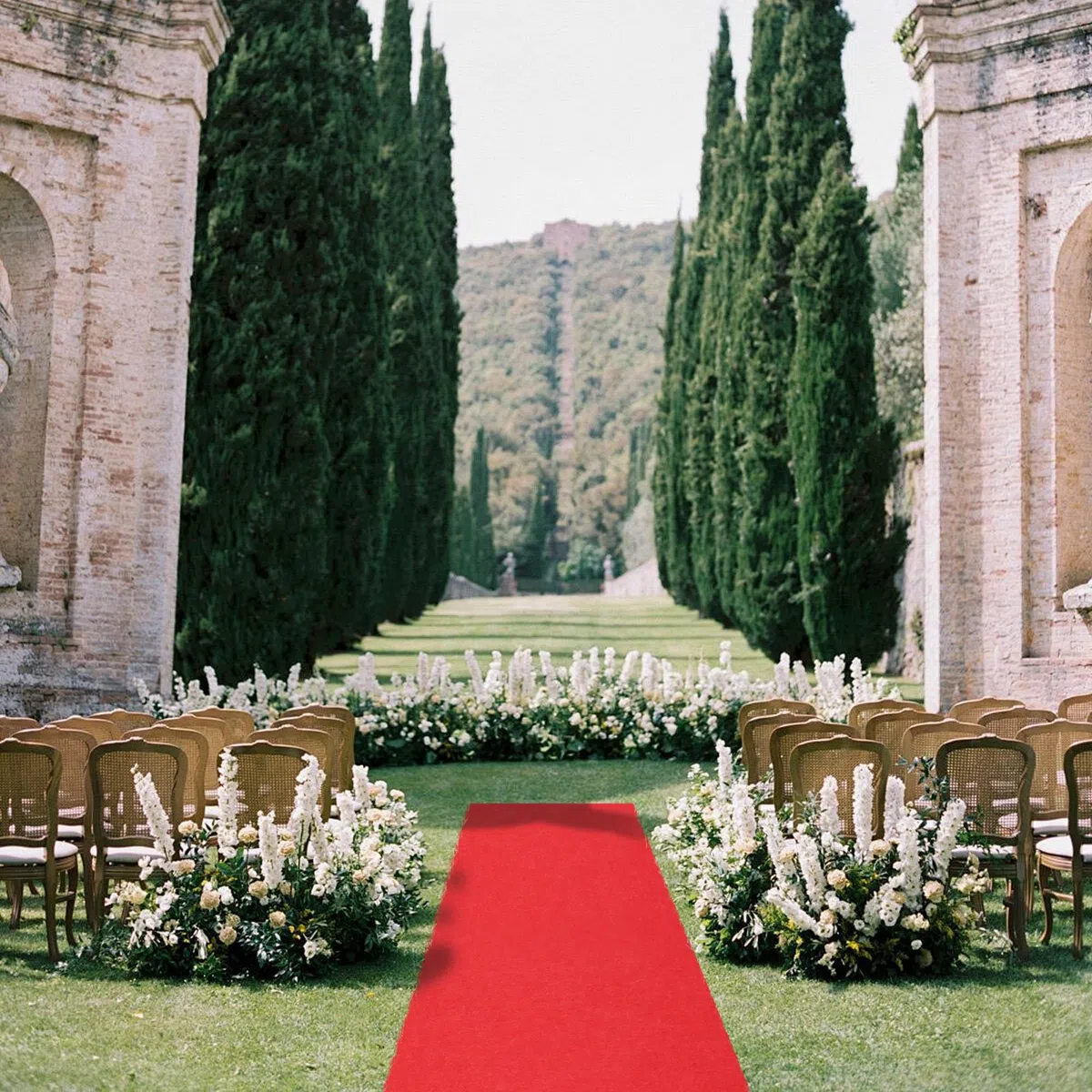 Alfombra roja para pasillo de boda, 1 x 10 m, antideslizante, alfombra roja para fiestas, 5,5 mm de grosor, alfombra roja VIP, alfombra para bodas, Navidad, bailes, pasillos, escaleras de
