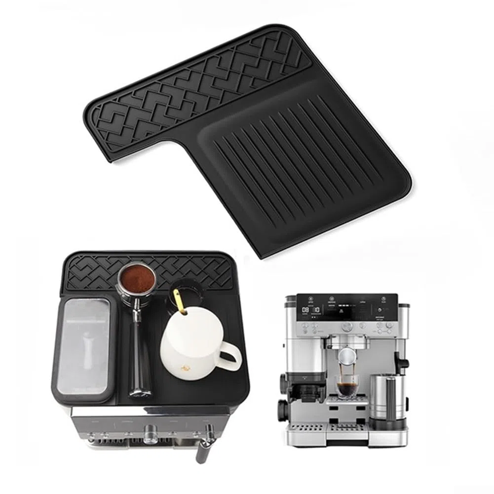 Alfombrilla de silicona antideslizante y resistente al calor para Ninjan Espresso ES601, protege arañazos, impermeable, apto para accesorios de café Ninjan (negro)