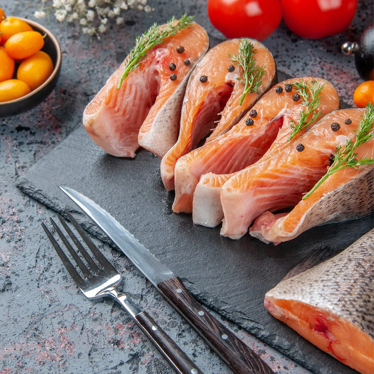 Plato Llano de Pizarra Natural, Fuentes de Cocina, Platos para Sushi, Plato de Pizarra, Bandejas para Servir Alimentos Quesos, Tapas Sushi, Negro, Tablas de Piedra 30 x 20 x 0,6 cm - 4 Unidades