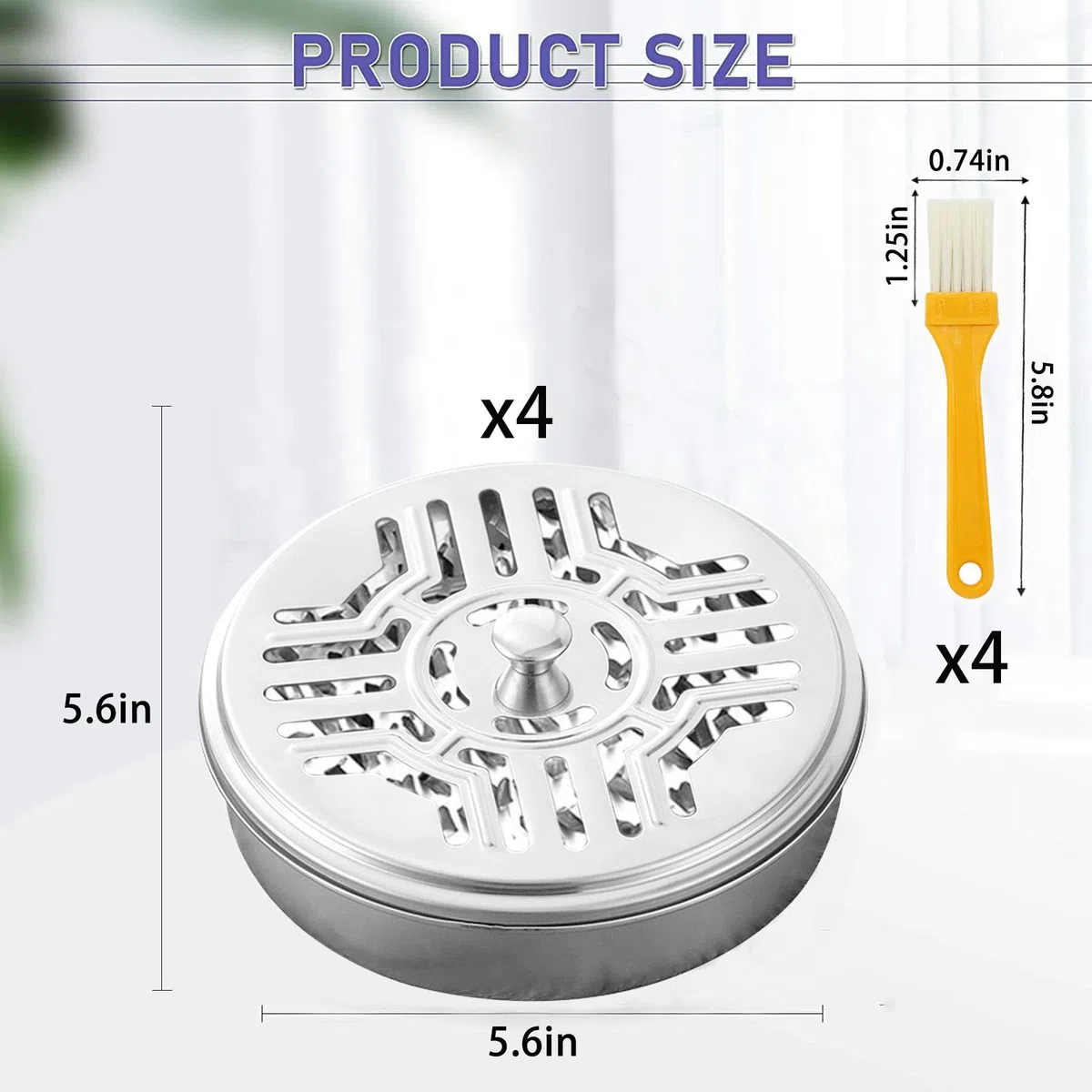 4PCS Porta Incienso Antimosquitos,Portable Mosquito Coil Holder,Porta Incienso Espiral,Quemador Incienso Caja, Clásico Diseño Portátil Soporte Incienso Metal para Casa Camping Viajes Hotel