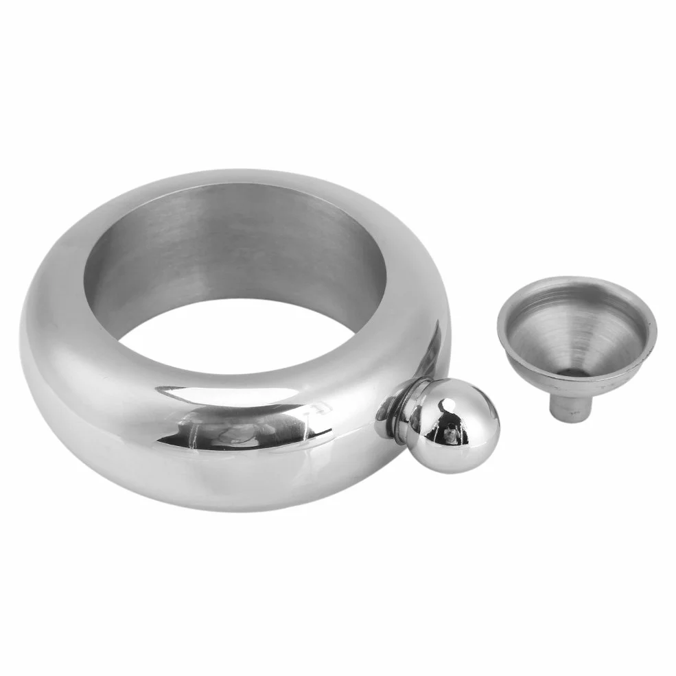 Petaca de Whisky Vino Brazalete, 100ml 304 Acero Inoxidable petaca pulsera mujer para Mujer Botellas Vino con Embudo para Guardar Whisky Alcohol para Festivales Fiestas Conciertos