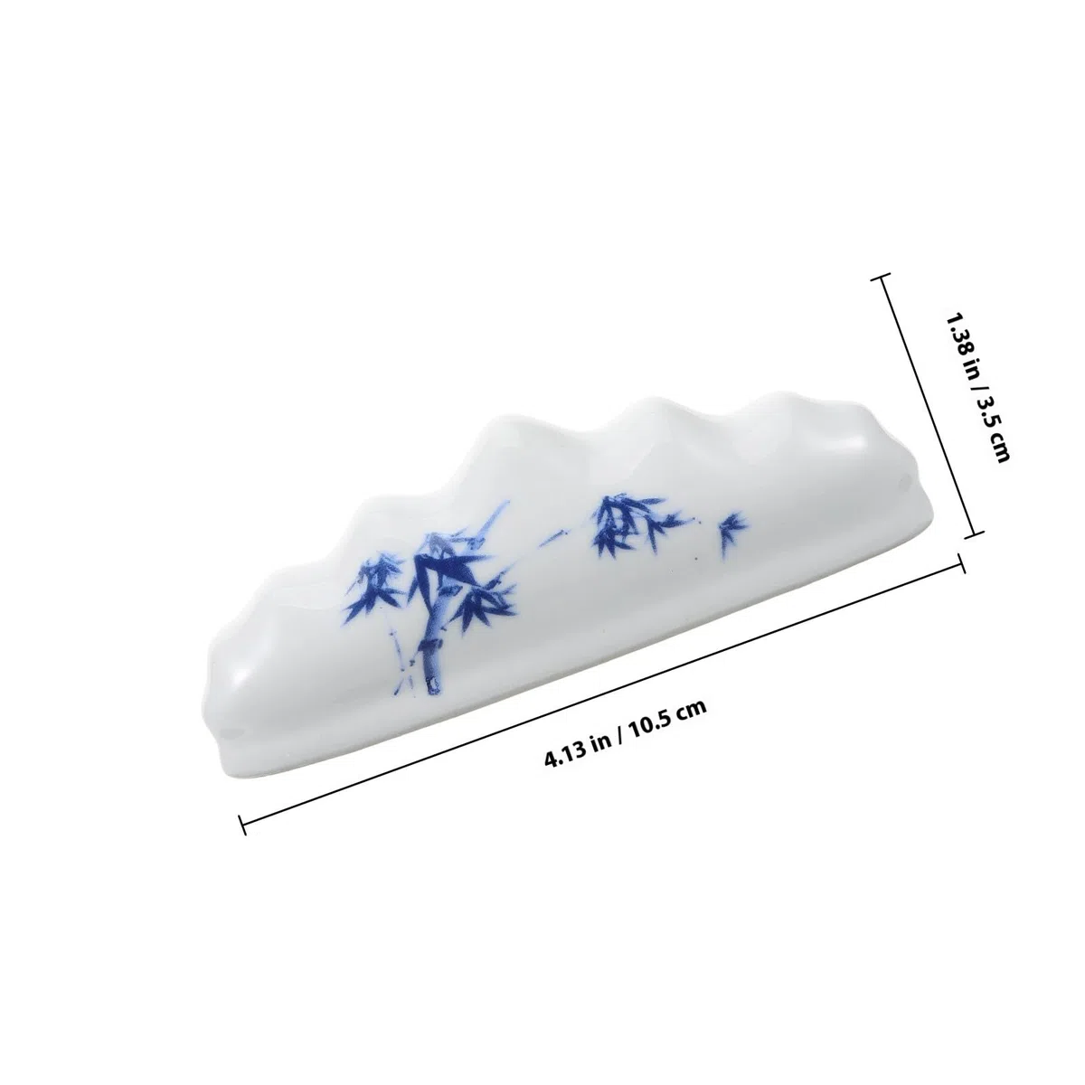 ORFOFE Soporte para Pinceles de Cerámica Decorativo, Reposapinceles para Caligrafía y Pintura, Base Estable, Accesorio Tradicional para Escritorio de Oficina y Hogar, Porta Pinceles