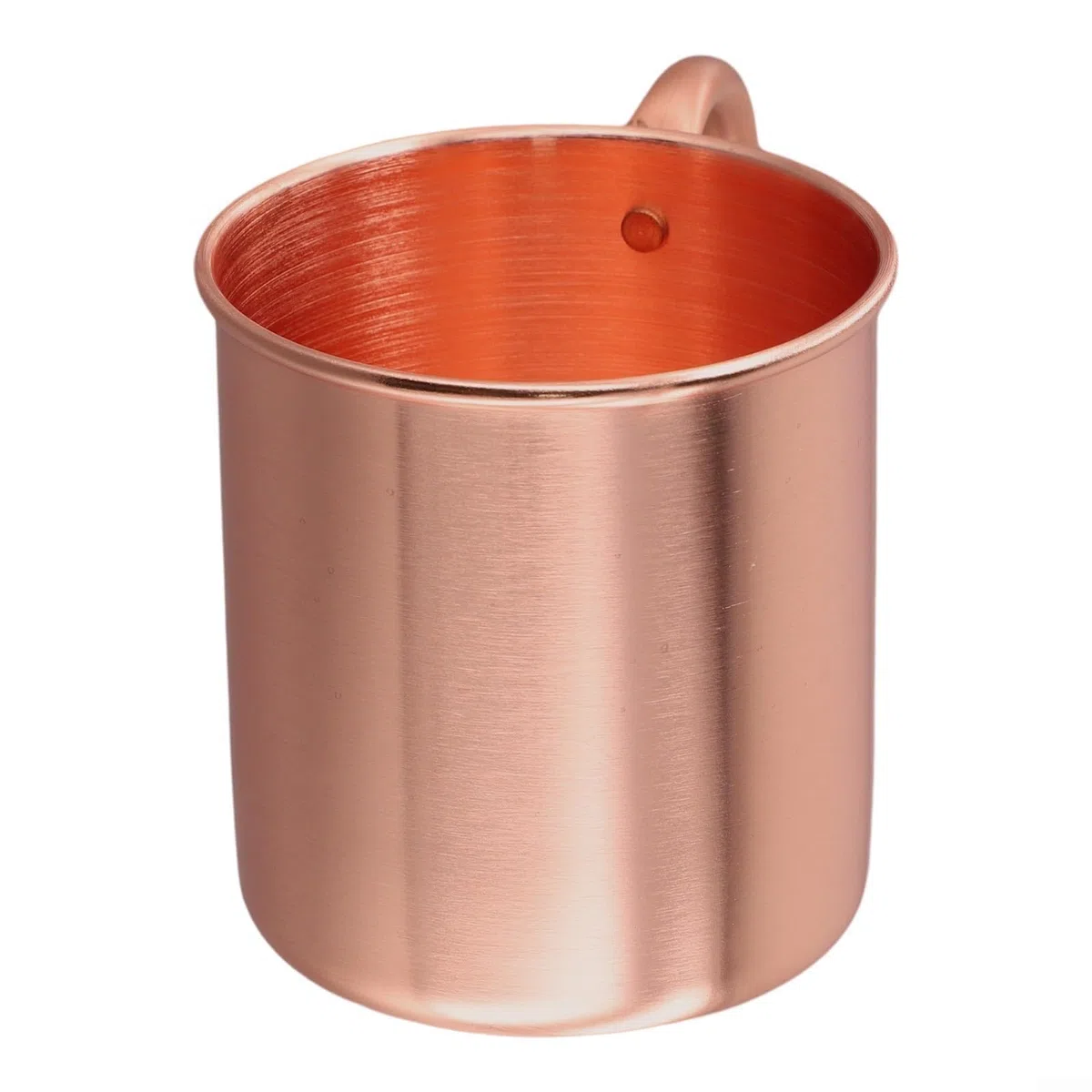 Taza de cobre puro de 450 ml para café, cerveza, camping, vaso con sabor mejorado y material resistente para cocina, bar y uso al aire libre